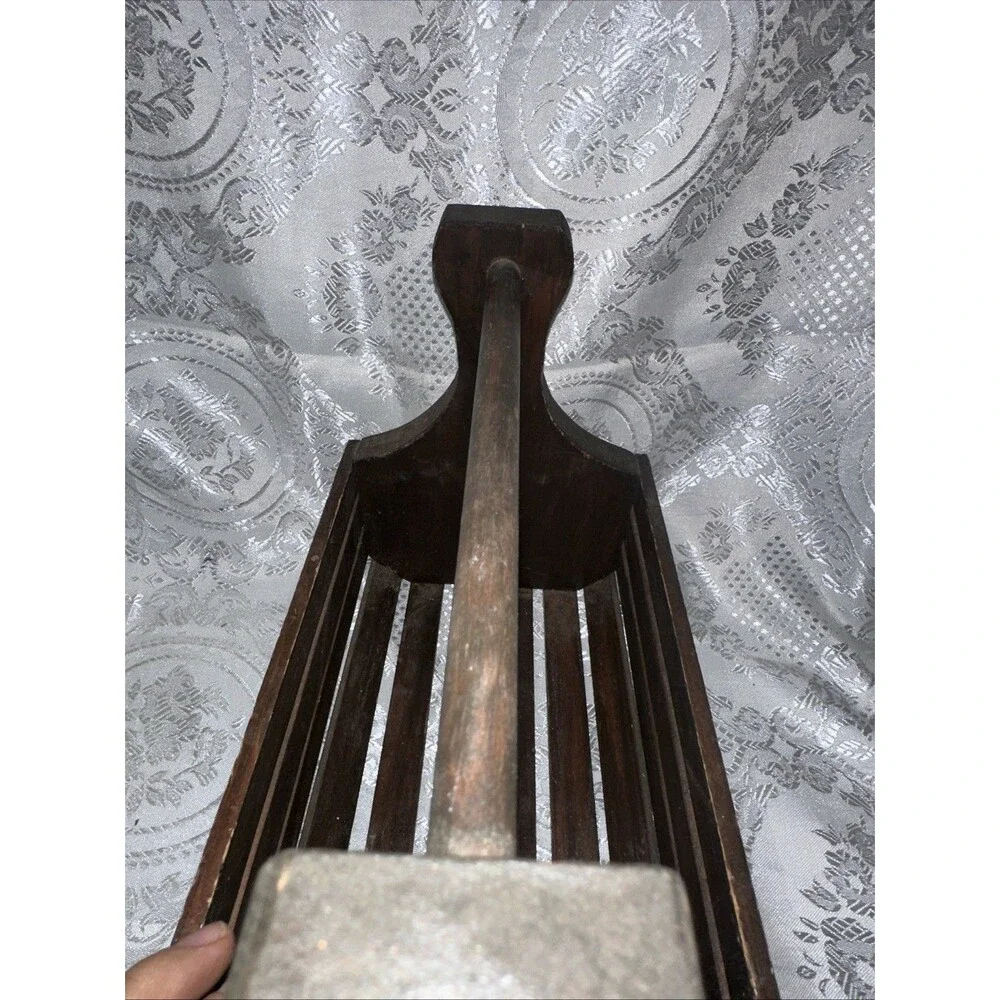 Brown Wooden Box Container with Handle For Multi Purpose